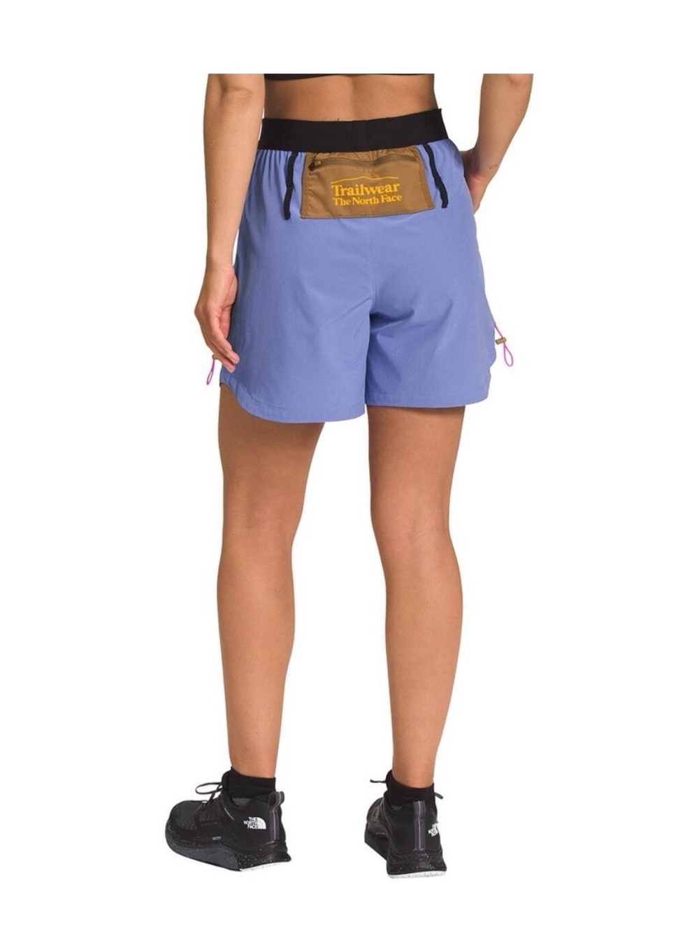 The North Face Women's Lavender Trailwear Shorts with Black Waistband